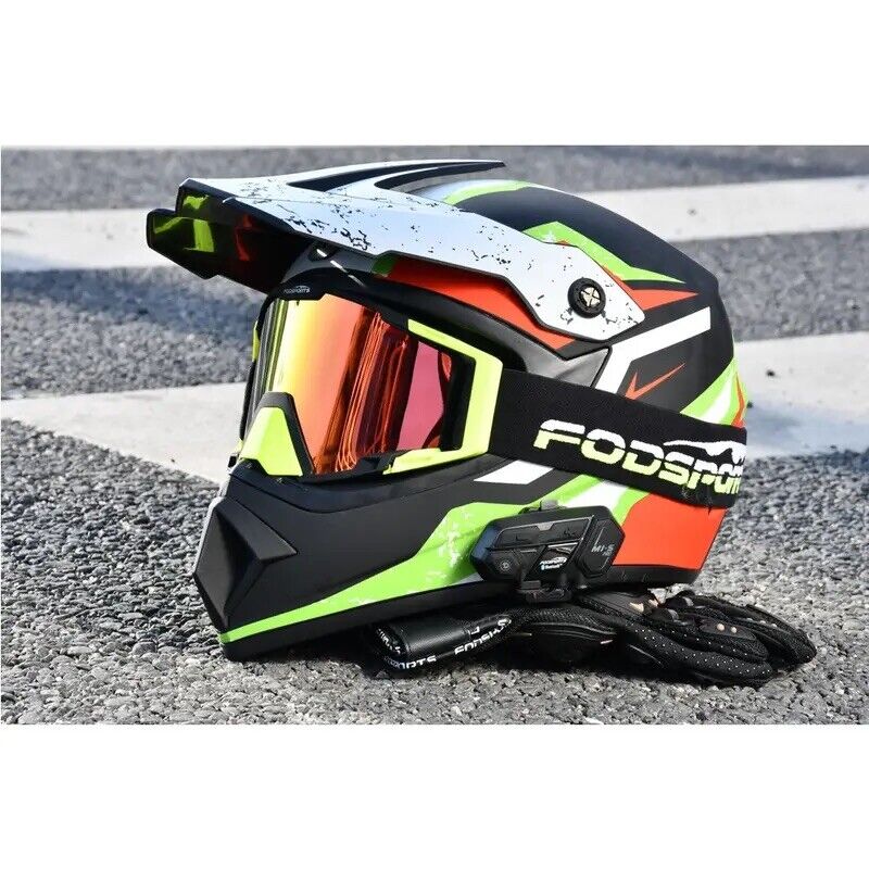 Fodsports M1-S Pro Motorcycle Intercom 8 Riders 2000m Helmet Headset Bluetooth 5
