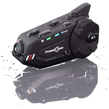 Freedconn R1 Plus 1000M Motorcycle Helmet Intercom And Camera Bluetooth Headset