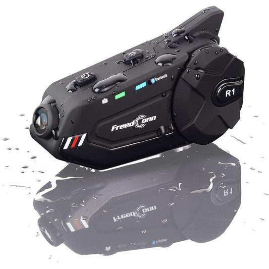 Freedconn R1 Plus 1000M Motorcycle Helmet Intercom And Camera Bluetooth Headset