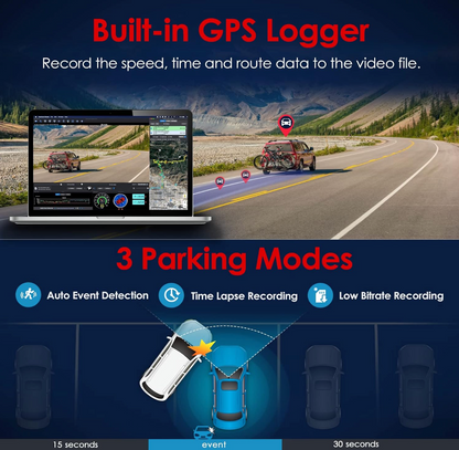 VIOFO A119 V3 - 2K 60 fps Dash Cam - Compact Front Camera - Quad HD 2560 * 1600P