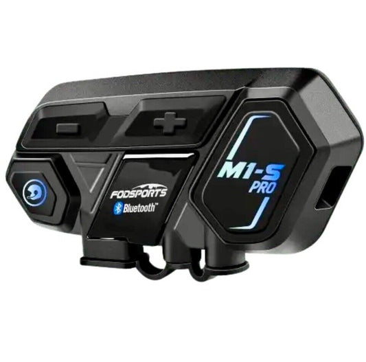 Fodsports M1-S Pro Motorcycle Intercom 8 Riders 2000m Helmet Headset Bluetooth 5